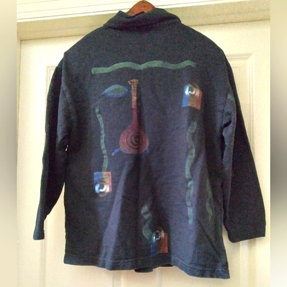 90s Play Alegre Hand Painted sweater - Picture 3 of 3